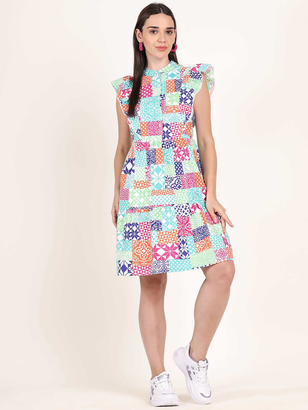 Linsey Printed Dress