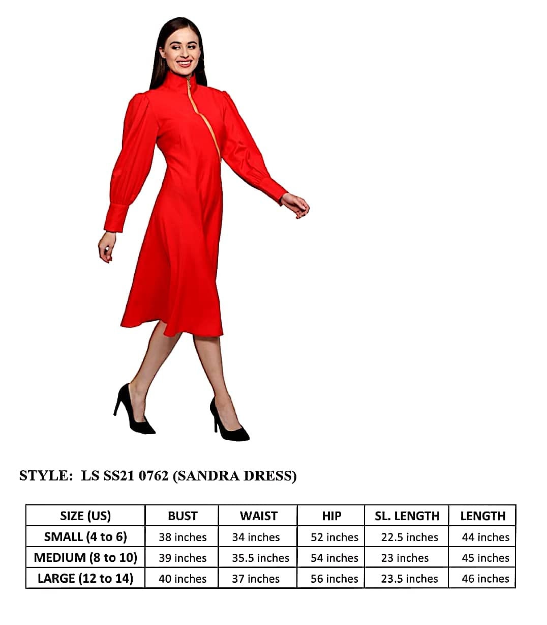 women's_red_dress  Red_women_dress  polyester_dress  Long_sleeves_dress  Golden_zipper_dress  for_her_gift  dress_for_women  designer_red_dress  Below_knee_dress  Beautiful_red_dress  Band_collar_dress